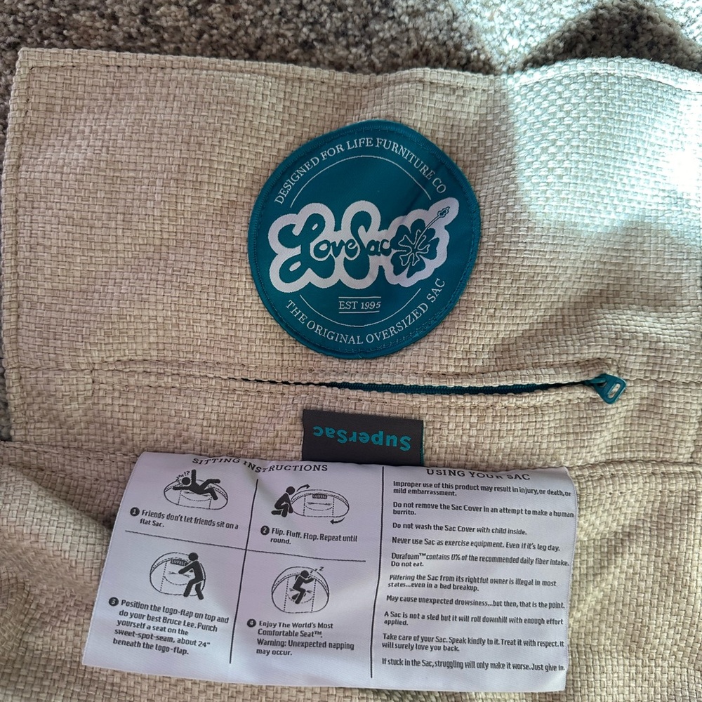 Lovesac SuperSac Cover
